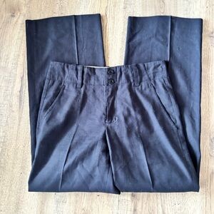 Vince black linen blend trousers size 6 VGUC